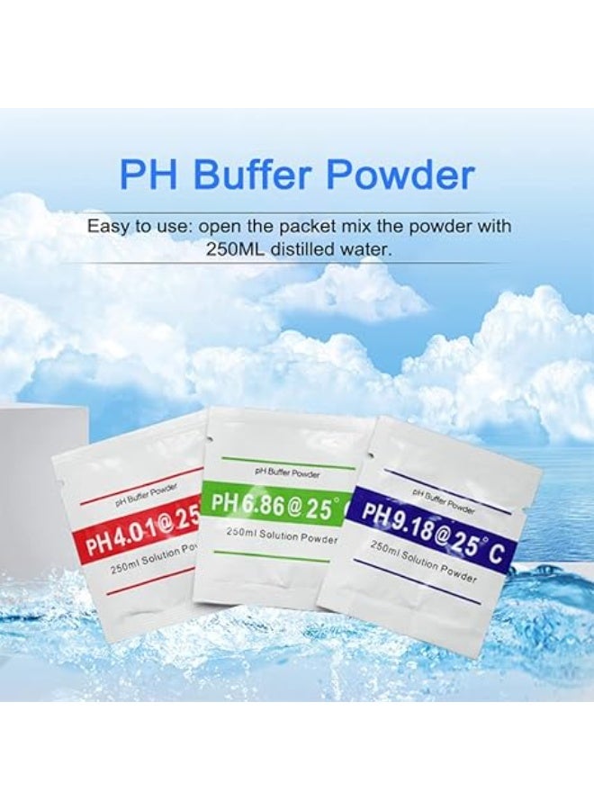 مجموعة محلول مسحوق معايرة بي اتش - بي اتش 4.00 وبي اتش 6.86 وبي اتش 9.18